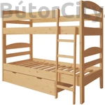 Kép 1/2 - Zénó emeletes ágyváz + borda, ágyneműtartó (4005)