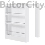 Kép 2/3 - Bilbao bárasztal magasfényű fehér