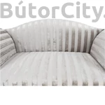 Kép 4/4 - Fabricio kiskanapé bézs színben, csíkos szövettel