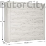 Kép 2/5 - Angel gardróbszekrény (Typ22)