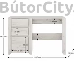 Kép 2/5 - Angel íróasztal (Typ80)