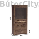 Kép 2/6 - Infinity vitrin 03 - sötét kőris