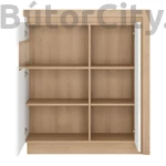 Kép 2/5 - Leonardo vitrines komód kinyitva