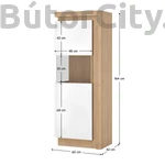 Kép 2/4 - Leonardo vitrin balos (01L)