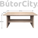 Kép 1/3 - Norty dohányzóasztal 120 (Typ 15)
