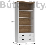 Kép 2/4 - Provance nyitott polcos fiókos szekrény (R2) andersen