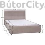 Kép 5/10 - Runol ágykeret ágyneműtartóval 160*200 cm-es matrachoz