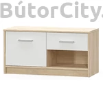 Kép 1/4 - Teyo alacsony komód, sonoma tölgy - fehér (1D1S)