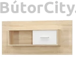 Kép 1/4 - Teyo fali szekrény, sonoma tölgy - fehér