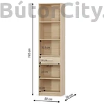 Kép 2/4 - Teyo nyitott polc, sonoma tölgy (1S)