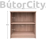 Kép 2/3 - Topty alacsony nyitott polc, sonoma (Typ28)
