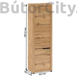 Kép 3/5 - Toronta polcos szekrény balos