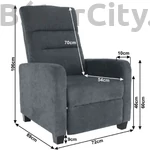 Kép 7/8 - Turner relaxáló fotel (többféle szín)