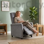 Kép 4/5 - JORDAN relax fotel, szín: szürke