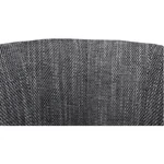 Kép 10/11 - Klub fotel, fekete textilbőr/ szürke szövet, CUBA