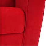 Kép 6/14 - Füles fotel, piros, CHARLOT