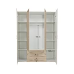 Kép 3/20 - szekrény, 4 - ajtós, tölgy sonoma, GWEN 70429