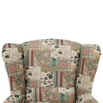 Kép 2/11 - Füles fotel, szövet patchwork viorica 1, CHARLOT
