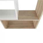 Kép 4/12 - Többfunkciós könyvespolc, fehér/tölgy sonoma, ASTA