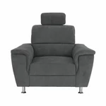 Kép 8/20 - Fotel, szürke szövet, SANTIAGO