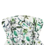 Kép 8/18 - Füles fotel, szövet minta zöld levél, CHARLOT