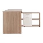 Kép 6/19 - Sarok íróasztal, sonoma tölgy/fehér, NOE NEW
