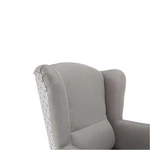 Kép 13/20 - Dizájnos fotel, anyag, cappuccino/minta, BELEK