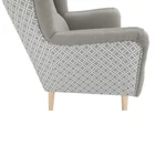 Kép 14/20 - Dizájnos fotel, anyag, cappuccino/minta, BELEK