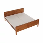 Kép 16/20 - Ágy, tűnyalábos fenyőfa tölgy árnyalatban, 160x200, PROVO