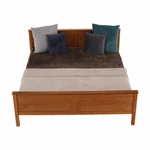 Kép 18/20 - Ágy, tűnyalábos fenyőfa tölgy árnyalatban, 160x200, PROVO