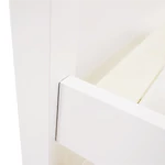 Kép 2/18 - Ágy pótággyal, tűnyalábos fenyőfa, fehér, 90x200, GLAMIS