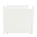 Kép 12/18 - Ágy pótággyal, tűnyalábos fenyőfa, fehér, 90x200, GLAMIS