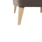 Kép 4/11 - Fotel-füles, taupe-szürke-barna/bükk, RODEZA