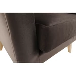 Kép 7/11 - Fotel-füles, taupe-szürke-barna/bükk, RODEZA