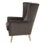 Kép 3/11 - Fotel-füles, taupe-szürke-barna/bükk, RODEZA