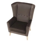 Kép 5/11 - Fotel-füles, taupe-szürke-barna/bükk, RODEZA