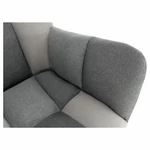 Kép 1/19 - Dizájnos forgó fotel, patchwork/fekete, KOMODO