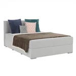 Kép 1/20 - Boxspring típusú ágy 120x200, világosszürke, FERATA KOMFORT