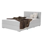 Kép 20/20 - Boxspring típusú ágy 120x200, világosszürke, FERATA KOMFORT