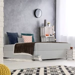 Kép 4/20 - Boxspring típusú ágy 120x200, világosszürke, FERATA KOMFORT