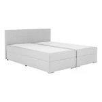 Kép 11/20 - Boxspring típusú ágy 160x200, világosszürke, FERATA KOMFORT