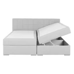 Kép 18/20 - Boxspring típusú ágy 160x200, világosszürke, FERATA KOMFORT