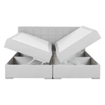 Kép 19/20 - Boxspring típusú ágy 160x200, világosszürke, FERATA KOMFORT