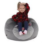 Kép 5/20 - Babzsák, szürke szövet, BABY TYP 1