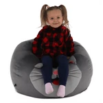 Kép 6/20 - Babzsák, szürke szövet, BABY TYP 1