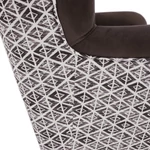 Kép 7/11 - Design fotel, Velvet anyag barna/minta Terra, BELEK