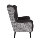 Kép 11/11 - Design fotel, Velvet anyag barna/minta Terra, BELEK