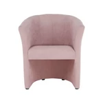 Kép 6/20 - Klub fotel puffal, rózsaszín, ROSE