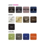 Kép 3/20 - Klub fotel puffal, mentol, ROSE