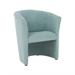 Kép 10/20 - Klub fotel puffal, mentol, ROSE